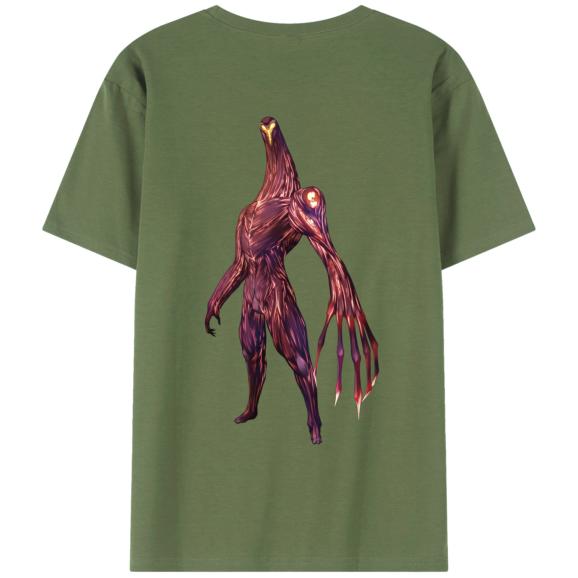 （画像用） ウルトラマン Ultraman 綿100％ メンズ半袖Tシャツ（バックプリント） 通気性